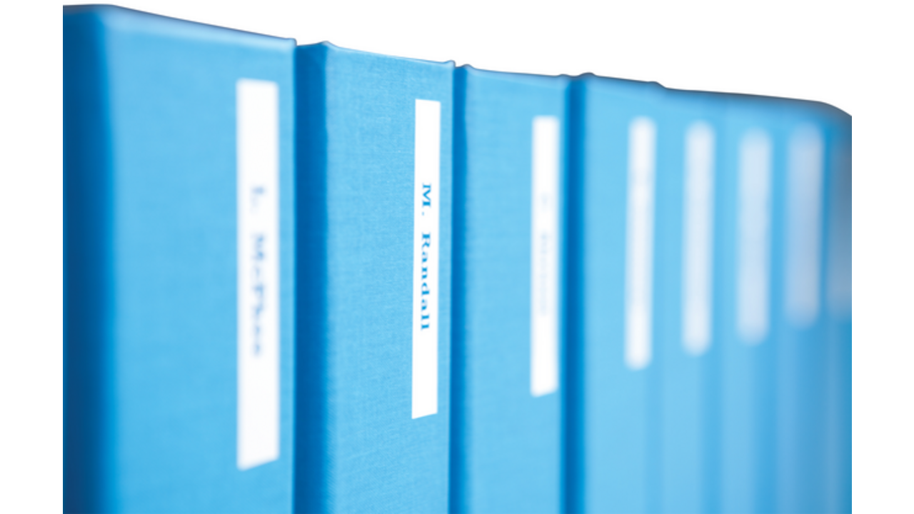 Labeltape Dymo LabelManager D1 polyester 9mm blauw op wit