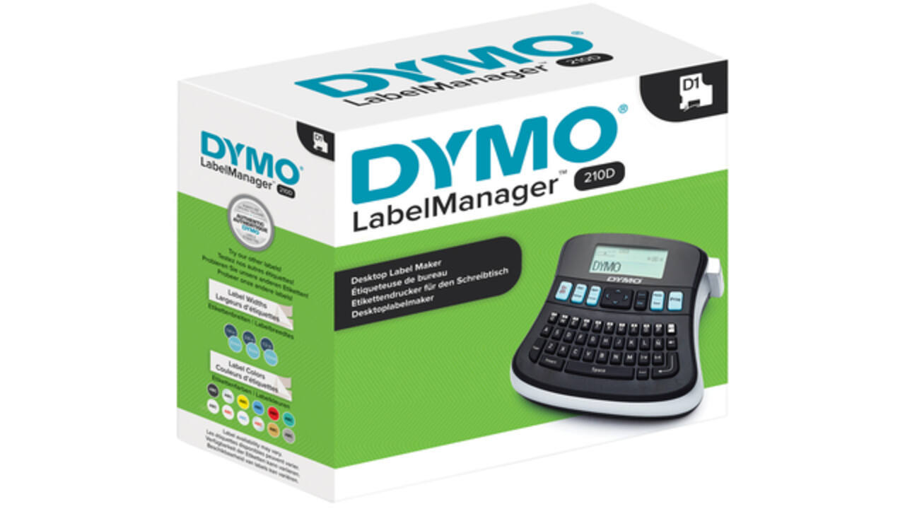 Labelprinter Dymo LabelManager 210D+ draagbaar azerty 12mm zwart