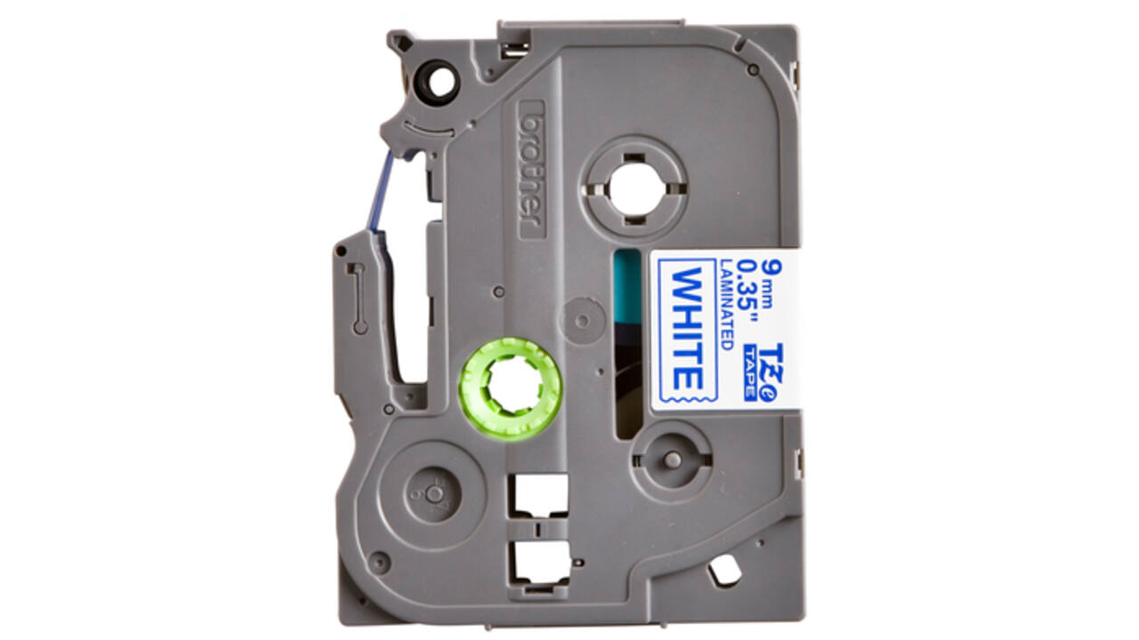 Labeltape Brother P-touch TZE-223 9mm blauw op wit