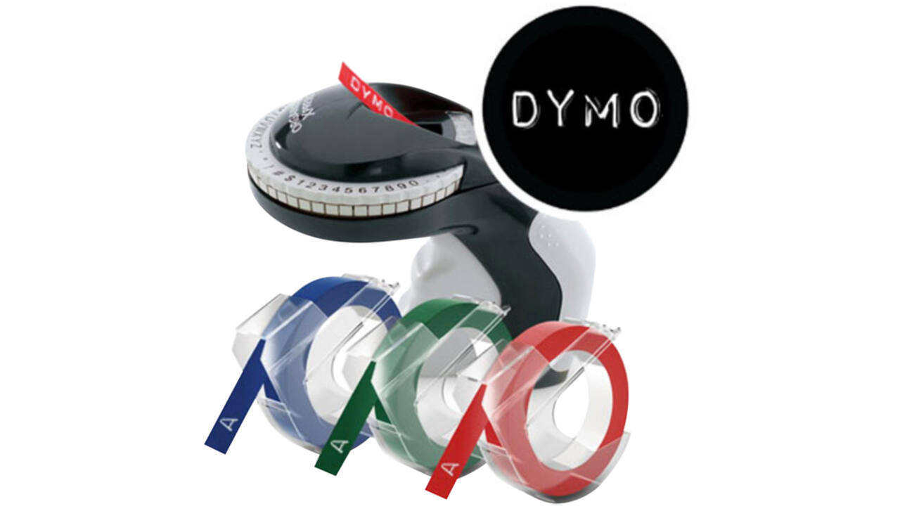 Reliëftape Dymo embossing vinyl 9mm assorti 3 stuks