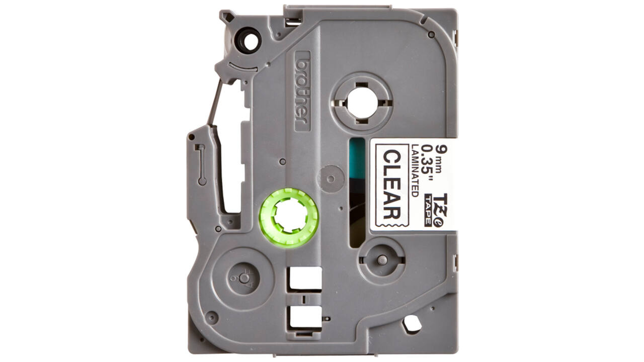 Labeltape Brother P-touch TZE-121 9mm zwart op transparant