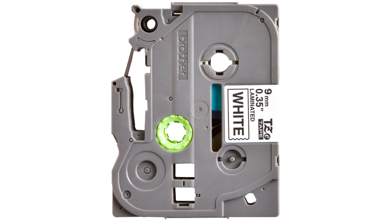 Labeltape Brother P-touch TZE-221 9mm zwart op wit