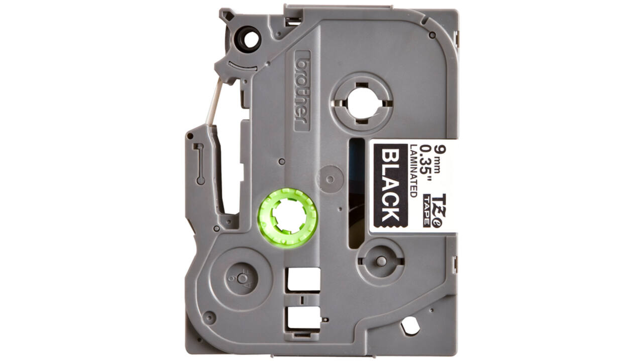 Labeltape Brother P-touch TZE-325 9mm wit op zwart