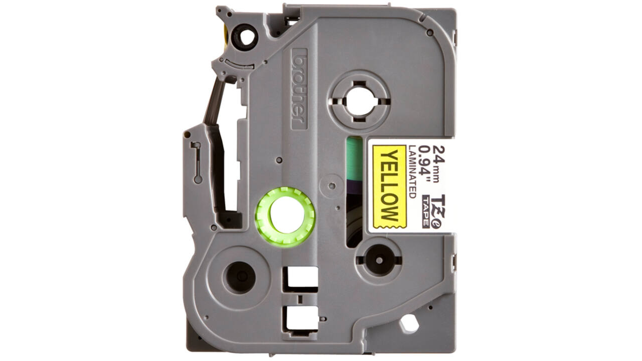 Labeltape Brother P-touch TZE-651 24mm zwart op geel