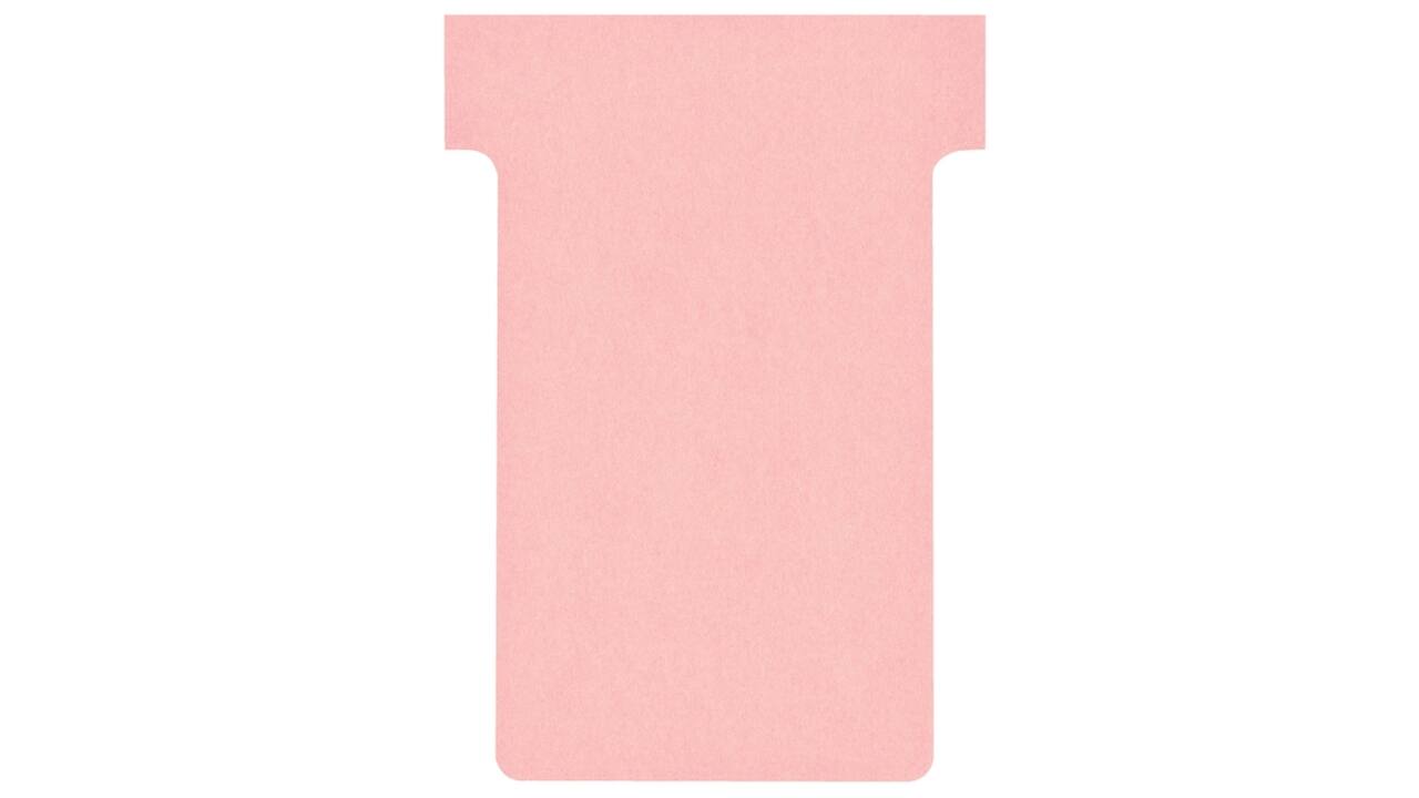 T-kaart Nobo nr.2 48mm roze 100 stuks