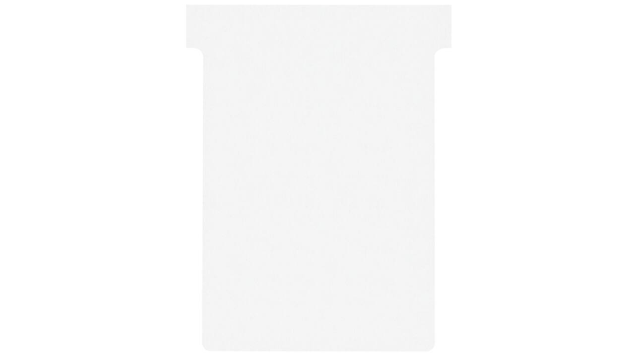 T-kaart Nobo nr.3 80mm wit 100 stuks
