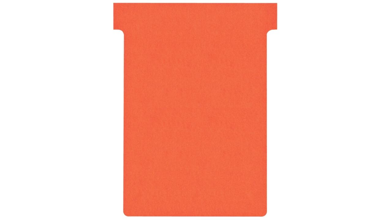 T-kaart Nobo nr.3 80mm rood 100 stuks