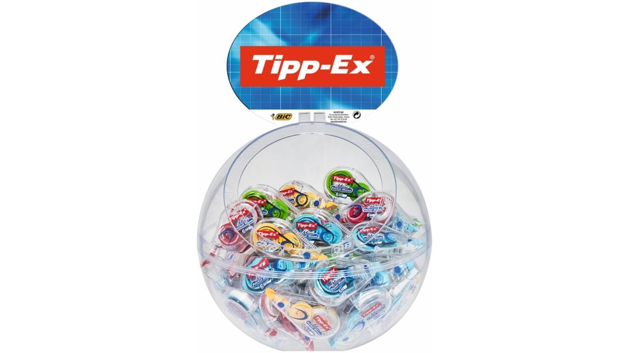 Correctieroller Tipp-ex mini pocket mouse 5mmx6m display à 30 +10 stuks gratis