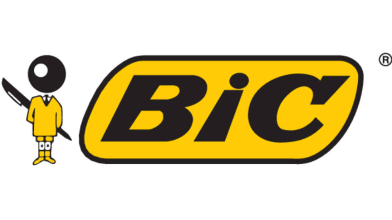 Balpen Bic 4kleuren My Bic medium assorti blik à 5 stuks
