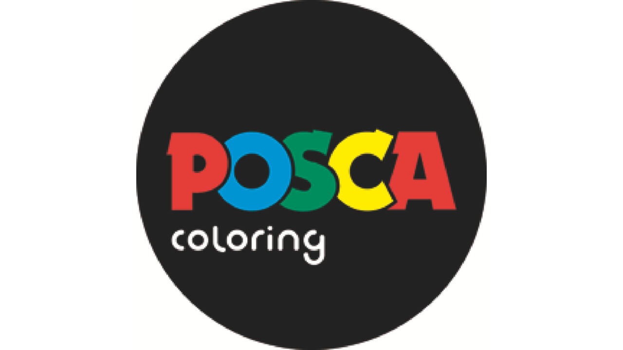 Verfstift Posca Sticker Graffiti assorti metalen koffer à 20 stuks
