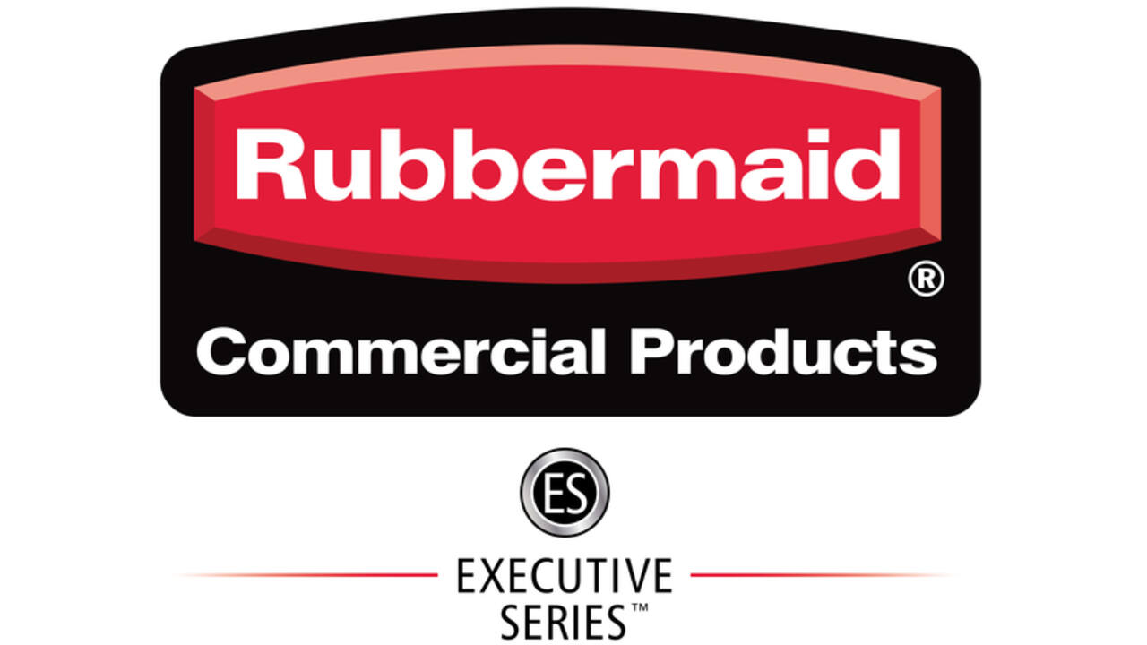 Handveger Rubbermaid Executive Lobby Broom met lange steel zwart