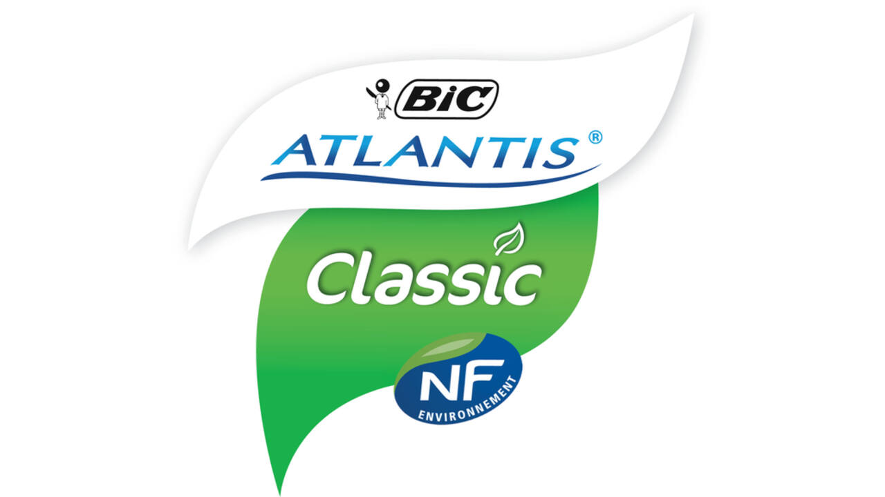 Balpen Bic Atlantis classic grip clic medium groen