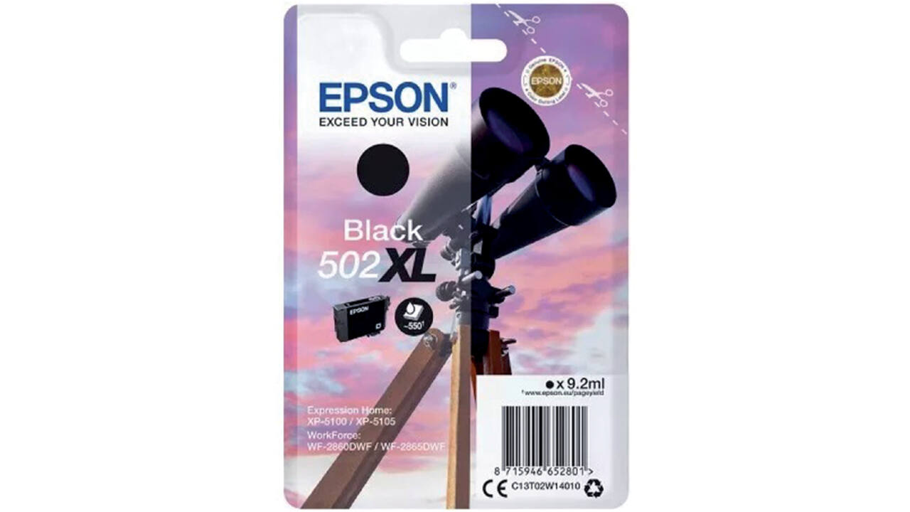 Inktcartridge Epson 502XL T02W1 zwart