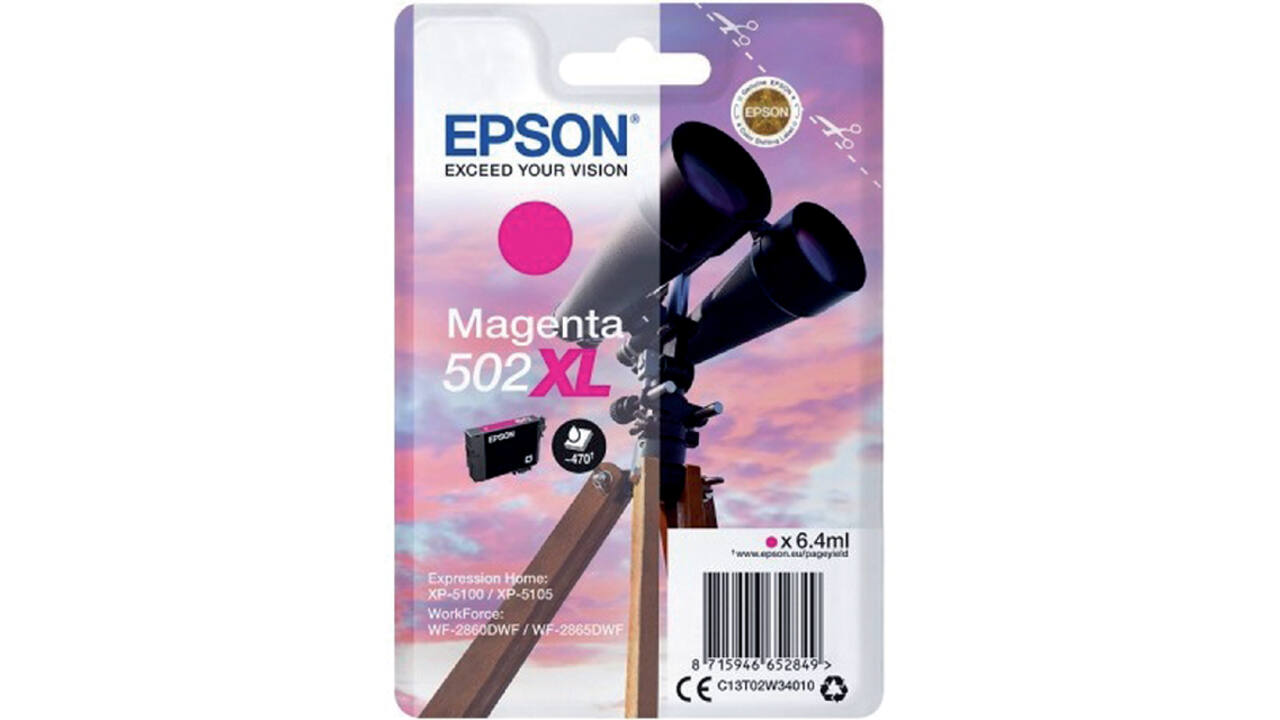 Inktcartridge Epson 502XL T02W3 rood