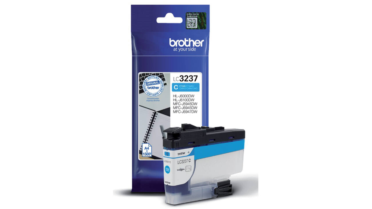 Inktcartridge Brother LC-3237C blauw