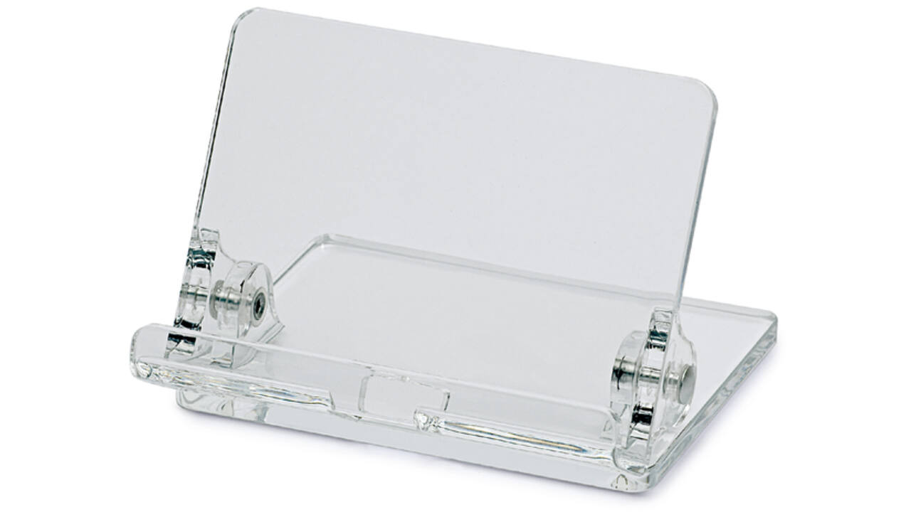 Telefoonstandaard MAUL 9.7x10.5x7.6cm standhoek instelbaar acryl