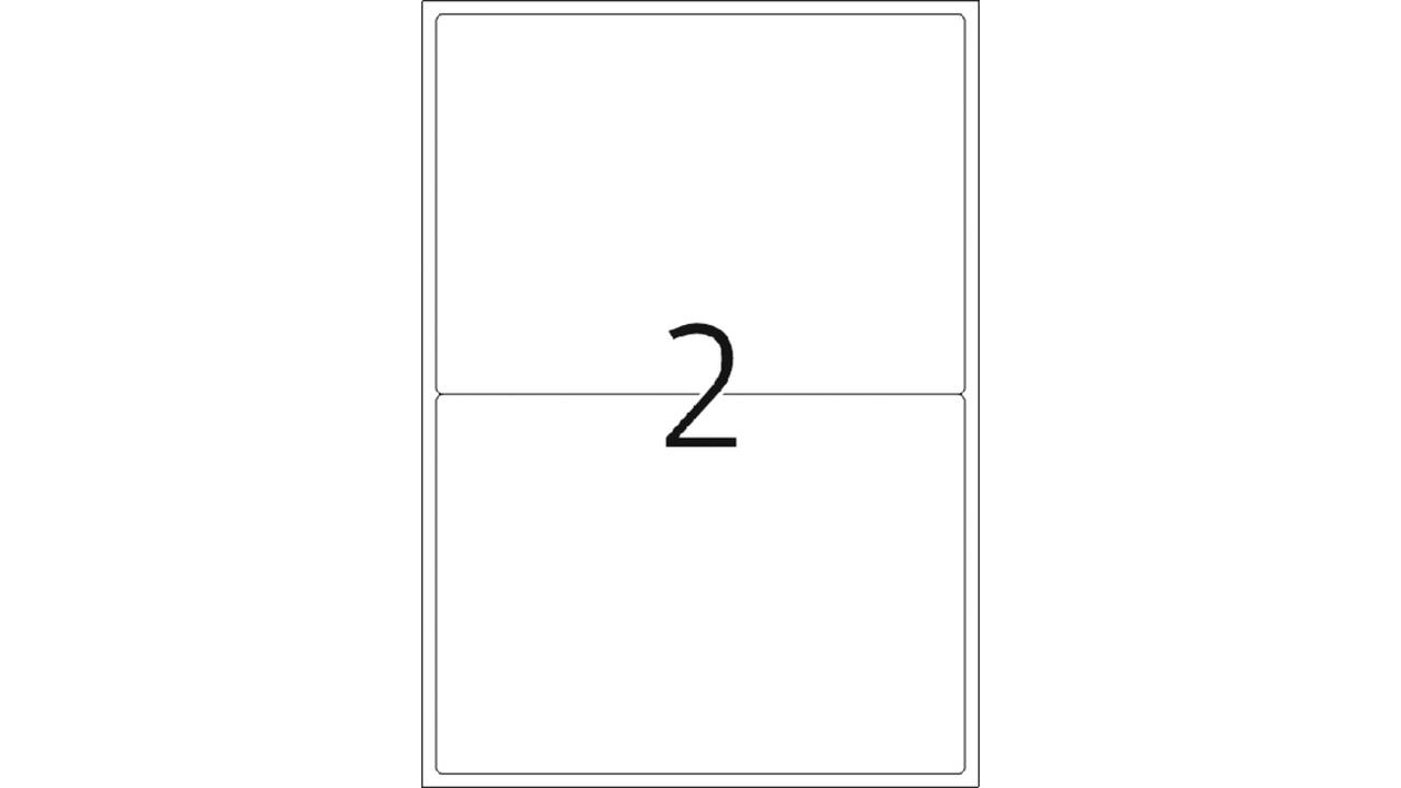Etiket HERMA 4519 199.6x143.5mm acetaatzijde wit