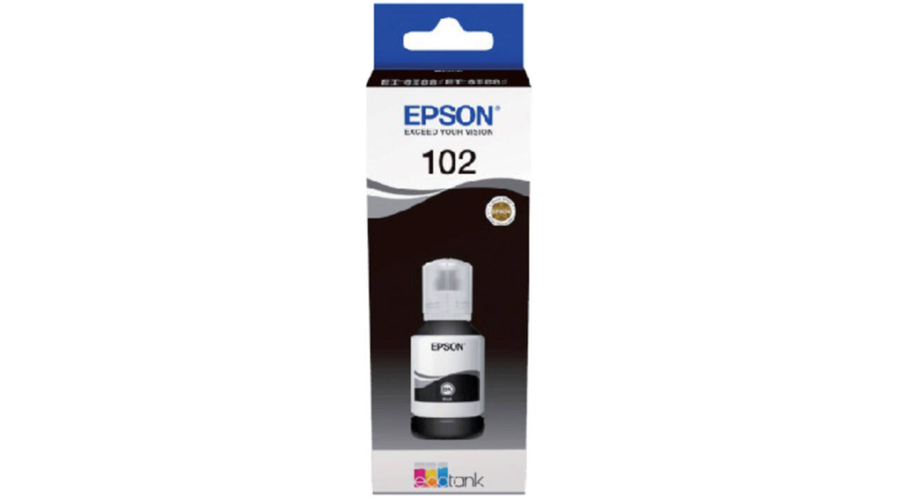 Navulinkt Epson 102 T03R1 zwart