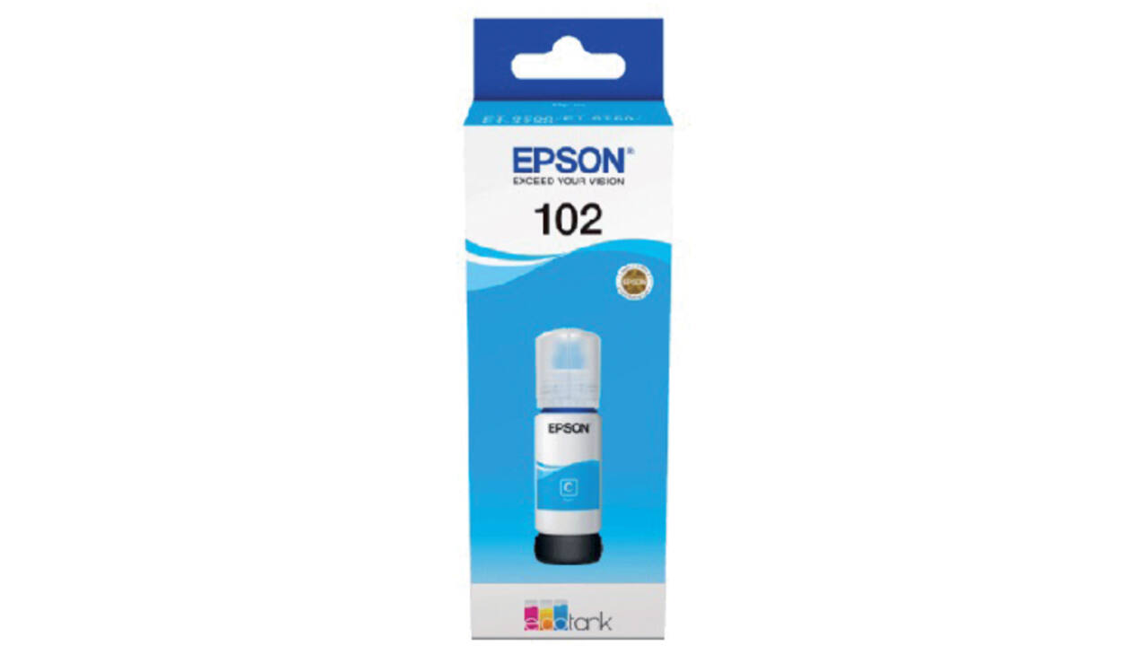 Navulinkt Epson 102 T03R2 blauw