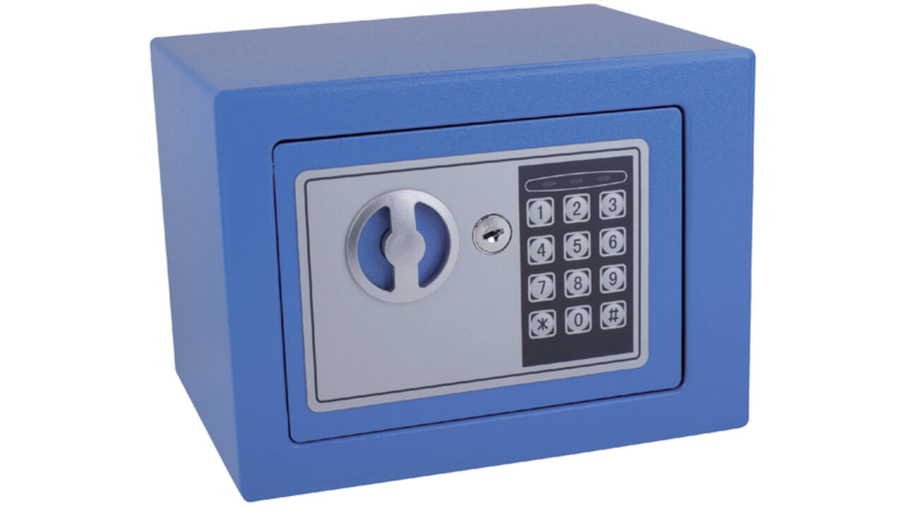 Kluis Pavo mini elektronisch 230x170x170mm blauw