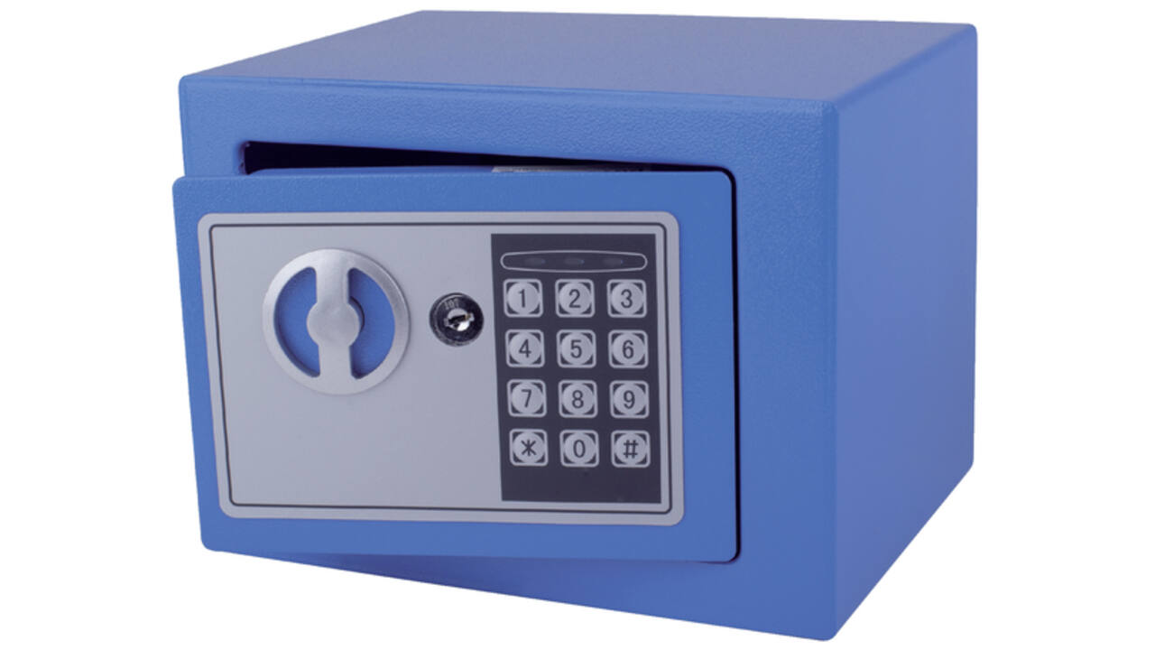 Kluis Pavo mini elektronisch 230x170x170mm blauw