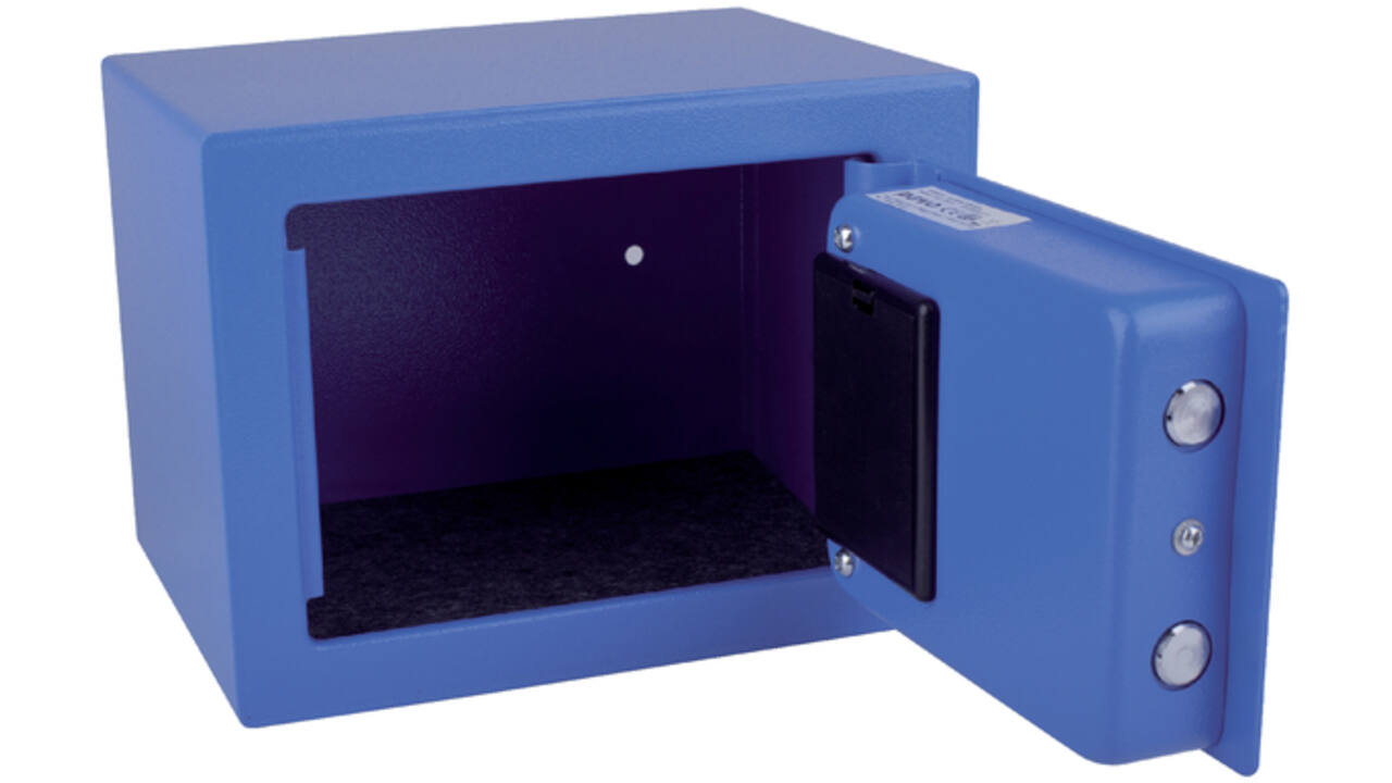 Kluis Pavo mini elektronisch 230x170x170mm blauw
