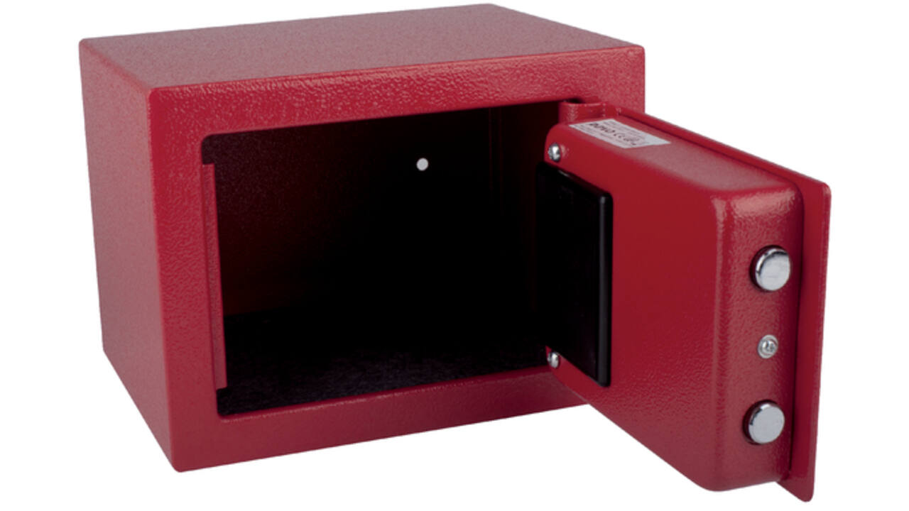 Kluis Pavo mini elektronisch 230x170x170mm rood