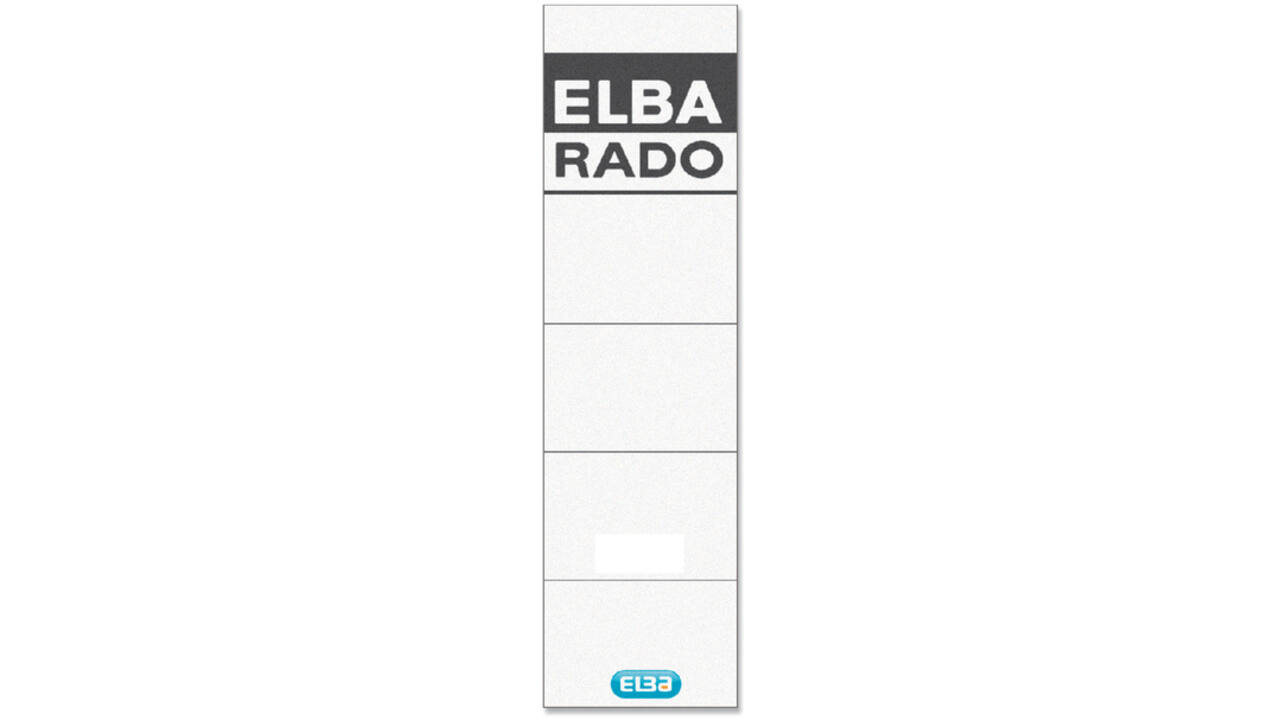 Rug-insteekkaart Elba Rado breed 44x159mm wit