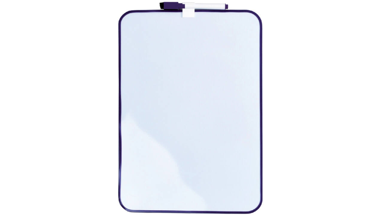 Whiteboard Desq 24x34cm + marker paars profiel