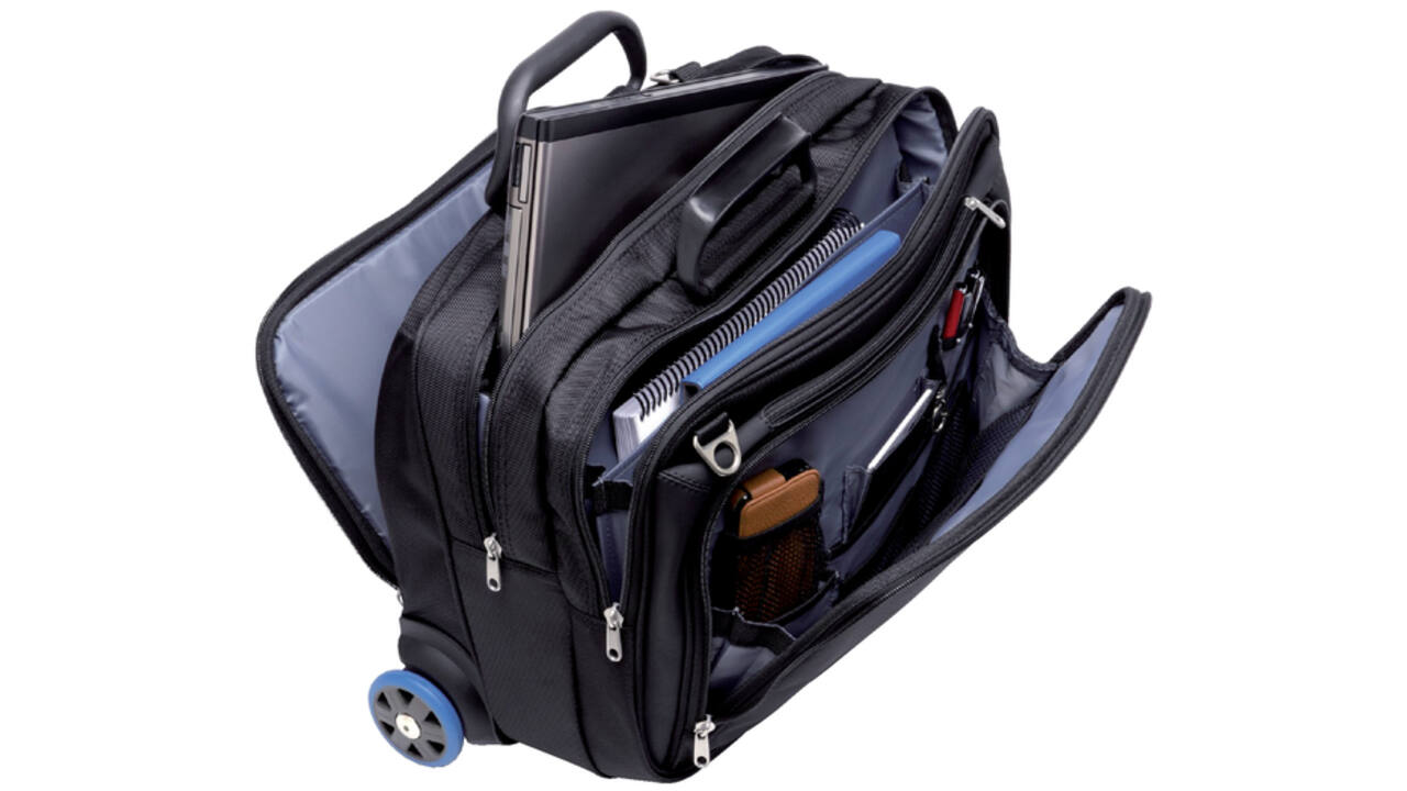 Laptoptas Trolley Kensington Contour 17" zwart