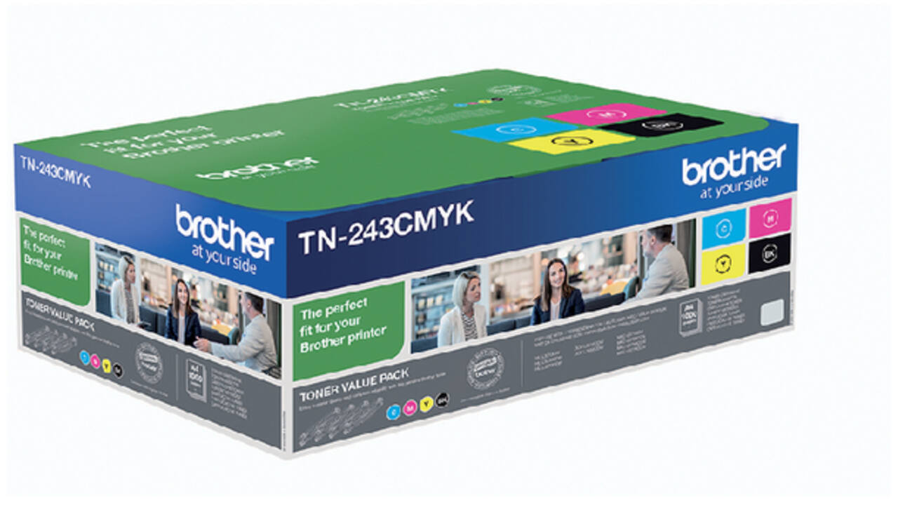 Toner Brother TN-243 zwart + 3 kleuren