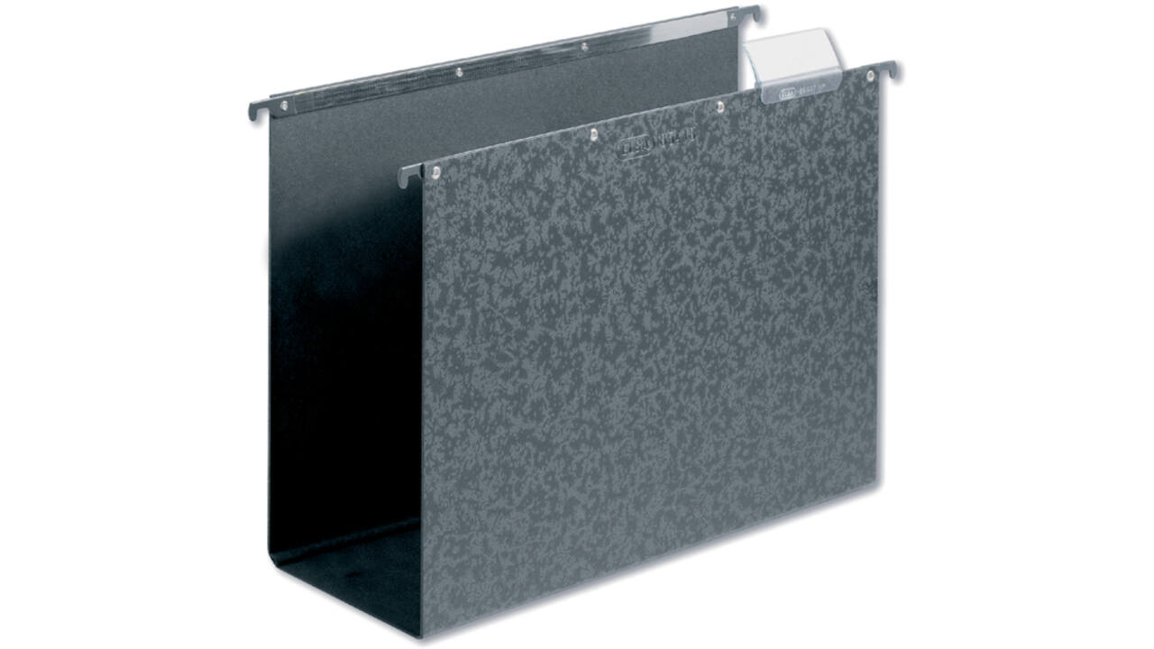 Hangmap Elba Vertic A4 80mm hardboard zwart