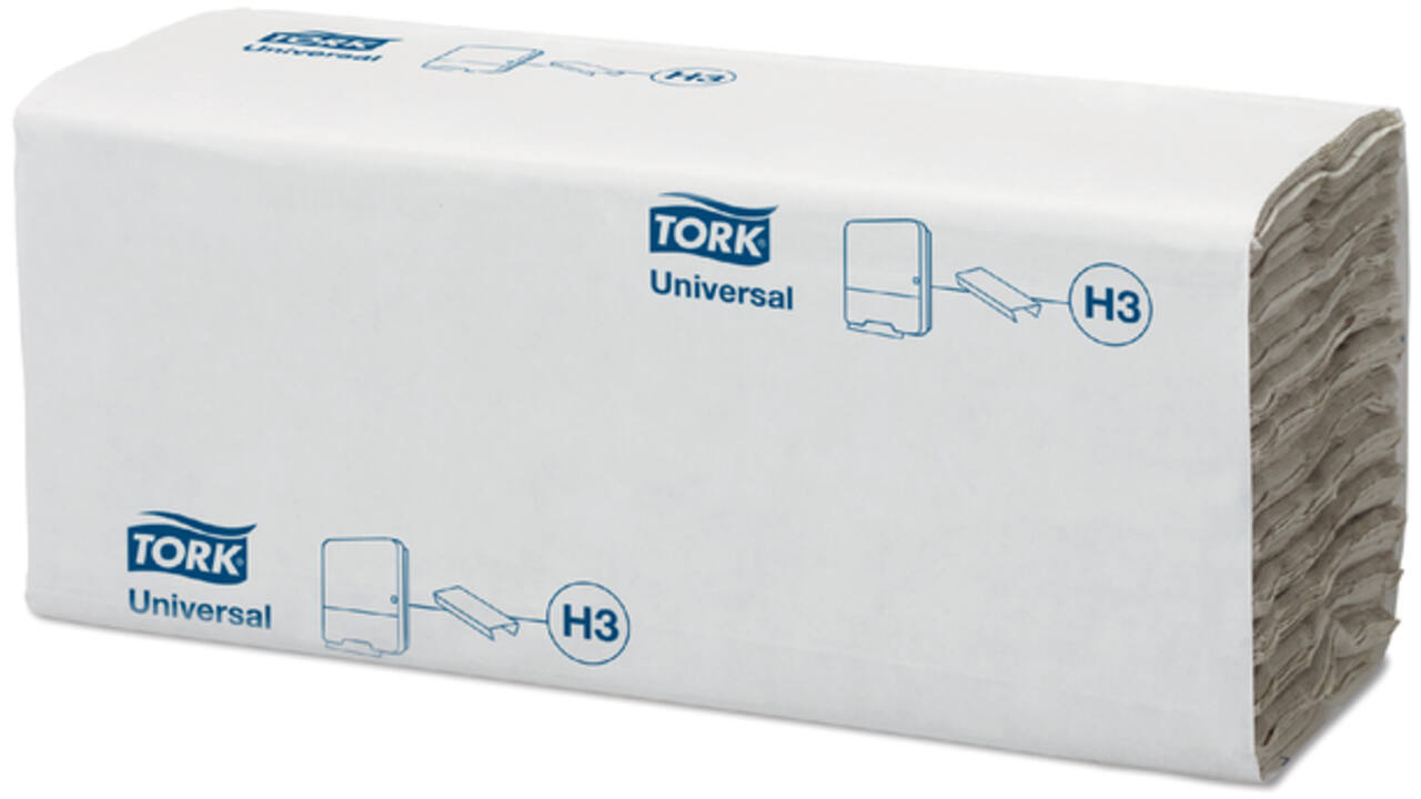 Handdoek Tork H3 c-vouw universal 1-laags naturel 120181