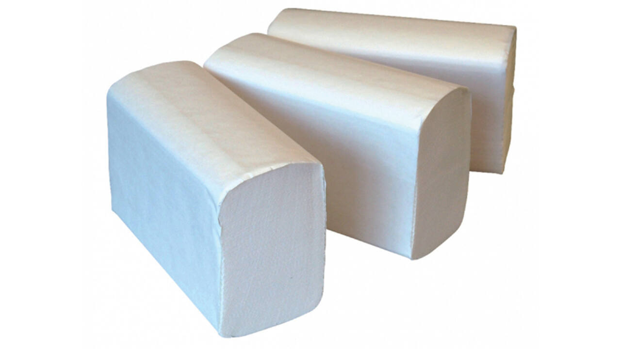 Handdoek Cleaninq V-vouw 2L voor H3 23x21.8cm 3750st.