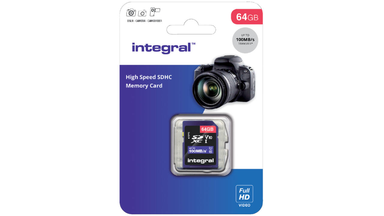 Geheugenkaart Integral SDXC V10 64GB