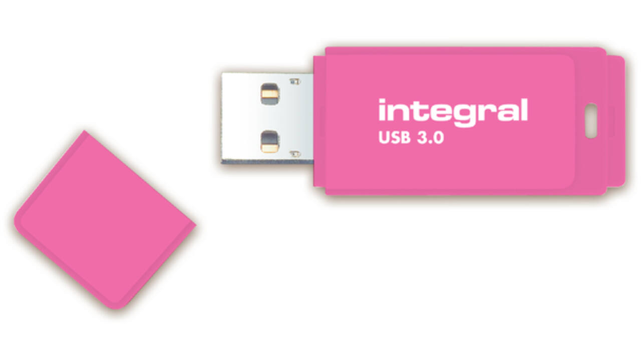 USB-stick 2.0 Integral 32GB neon roze
