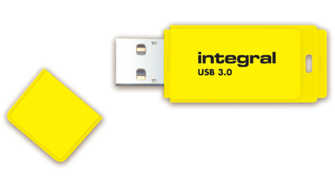 USB-stick 2.0 Integral 16Gb neon geel
