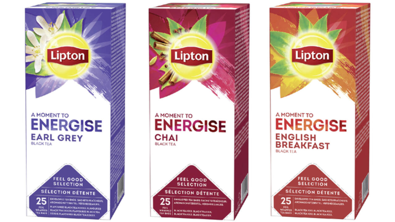 Thee Lipton Energise English breakfast 25x1.5gr