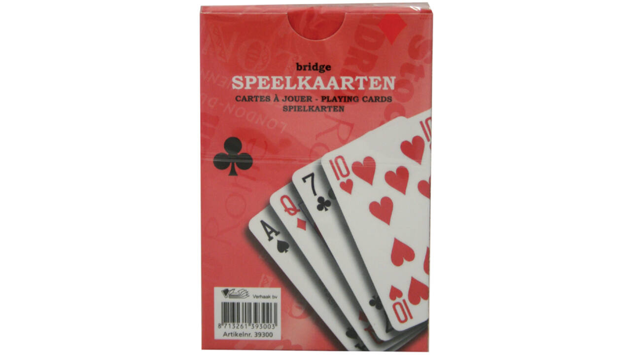Speelkaarten premium rood