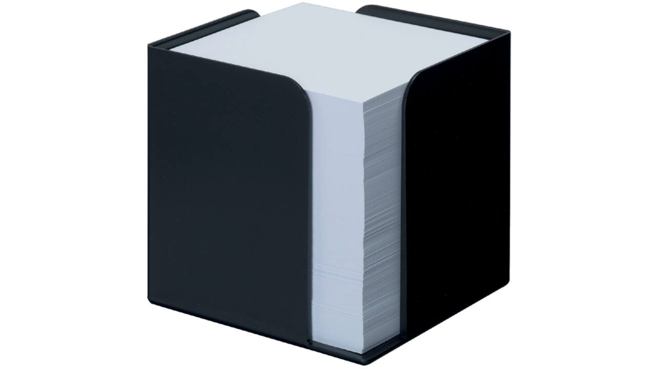 Memokubus Djois Re-Solution recycled 95x95x95mm + 700vel zwart
