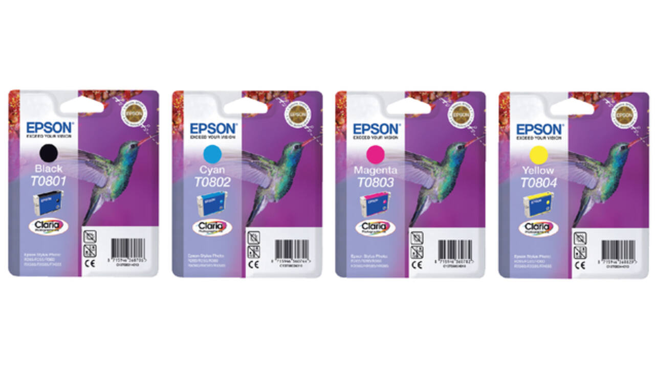 Inktcartridge Epson T0801 zwart