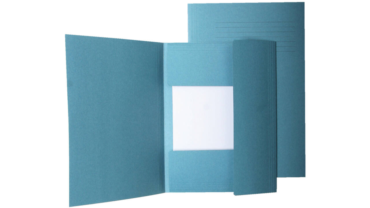 Dossiermap Quantore folio 225gr blauw