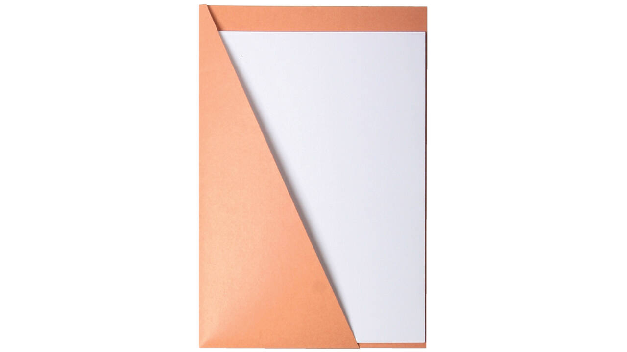 Insteekmap Quantore driehoek ICN1 219x330mm 225gr chamois