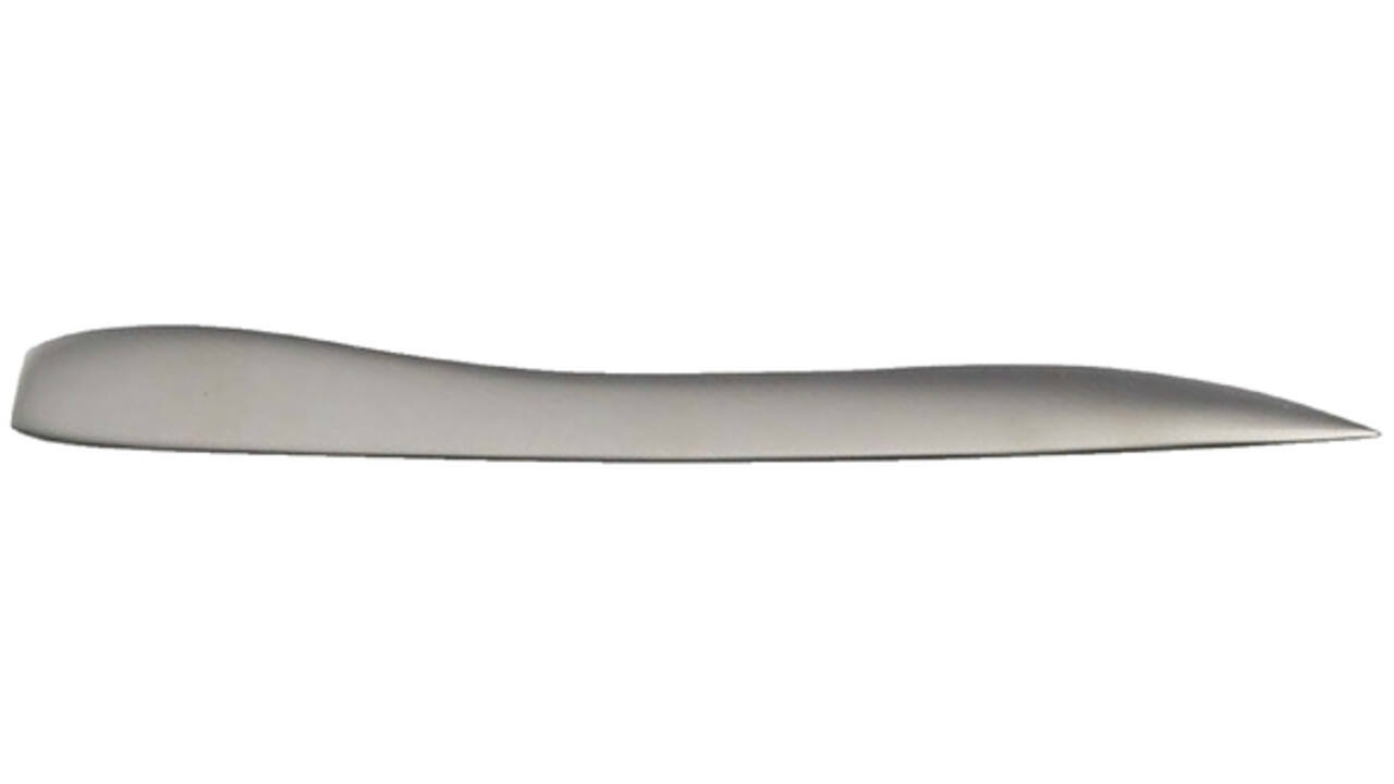 Briefopener 192mm metaal mat nikkel