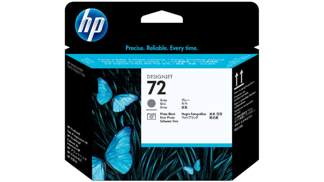 Printkop HP C9380A 72 grijs + foto zwart