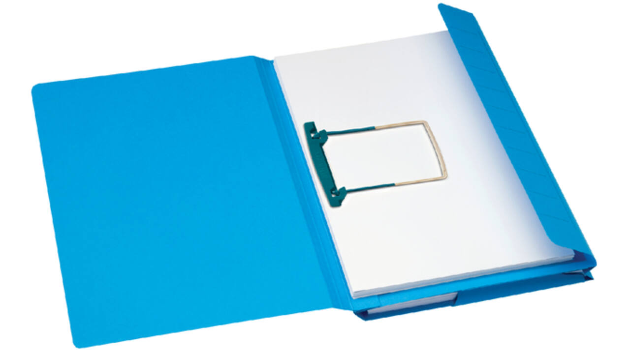 Combimap Secolor folio 1 klep recycled 250gr blauw