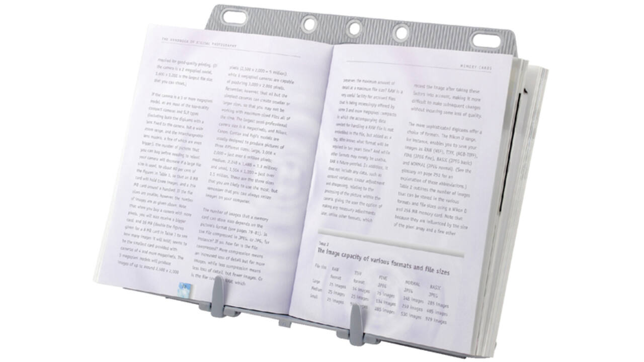 Documentenhouder Fellowes booklift zilvergrijs
