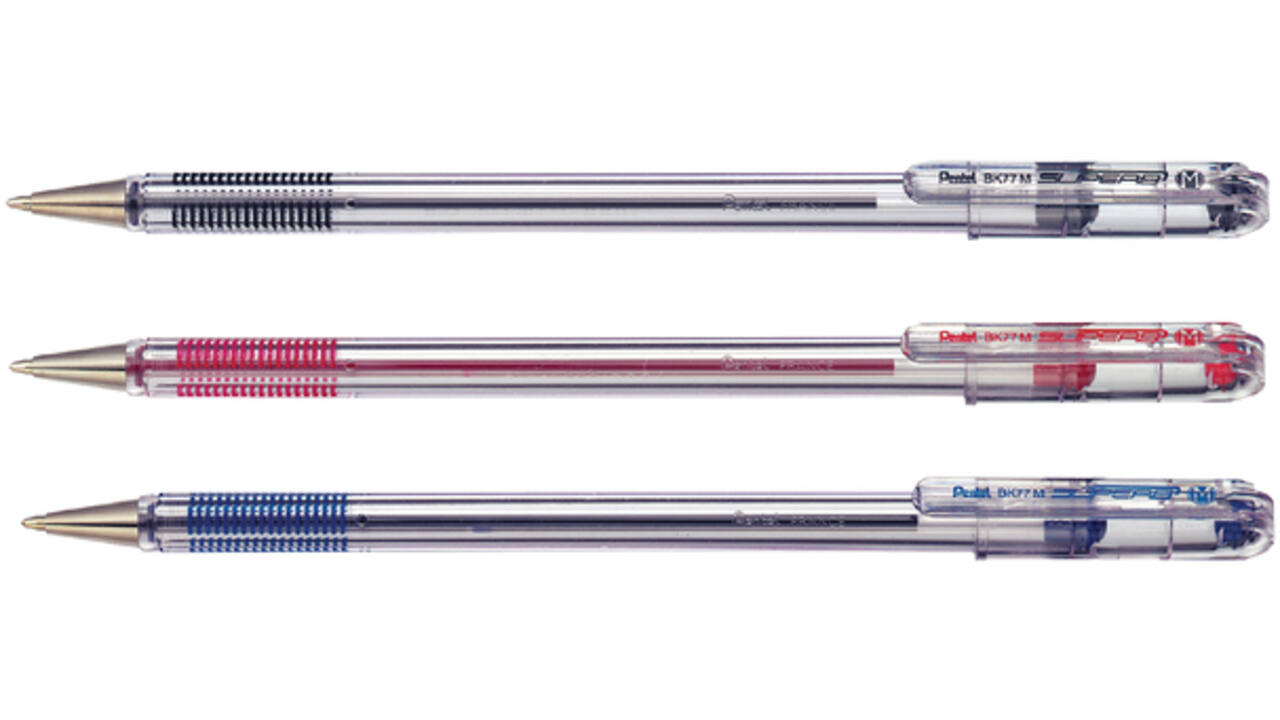 Balpen Pentel BK77 fijn zwart
