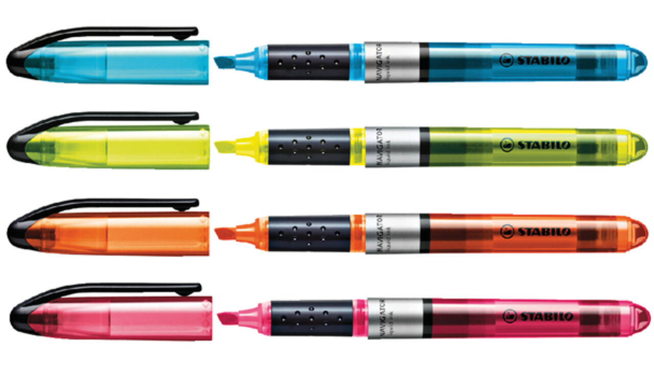 Markeerstift STABILO Navigator 545/24 geel