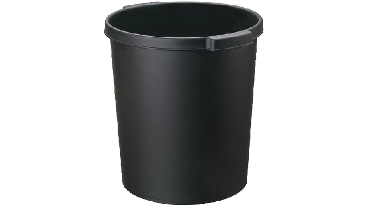 Papierbak Djois Re-Solution 15liter met griprand zwart